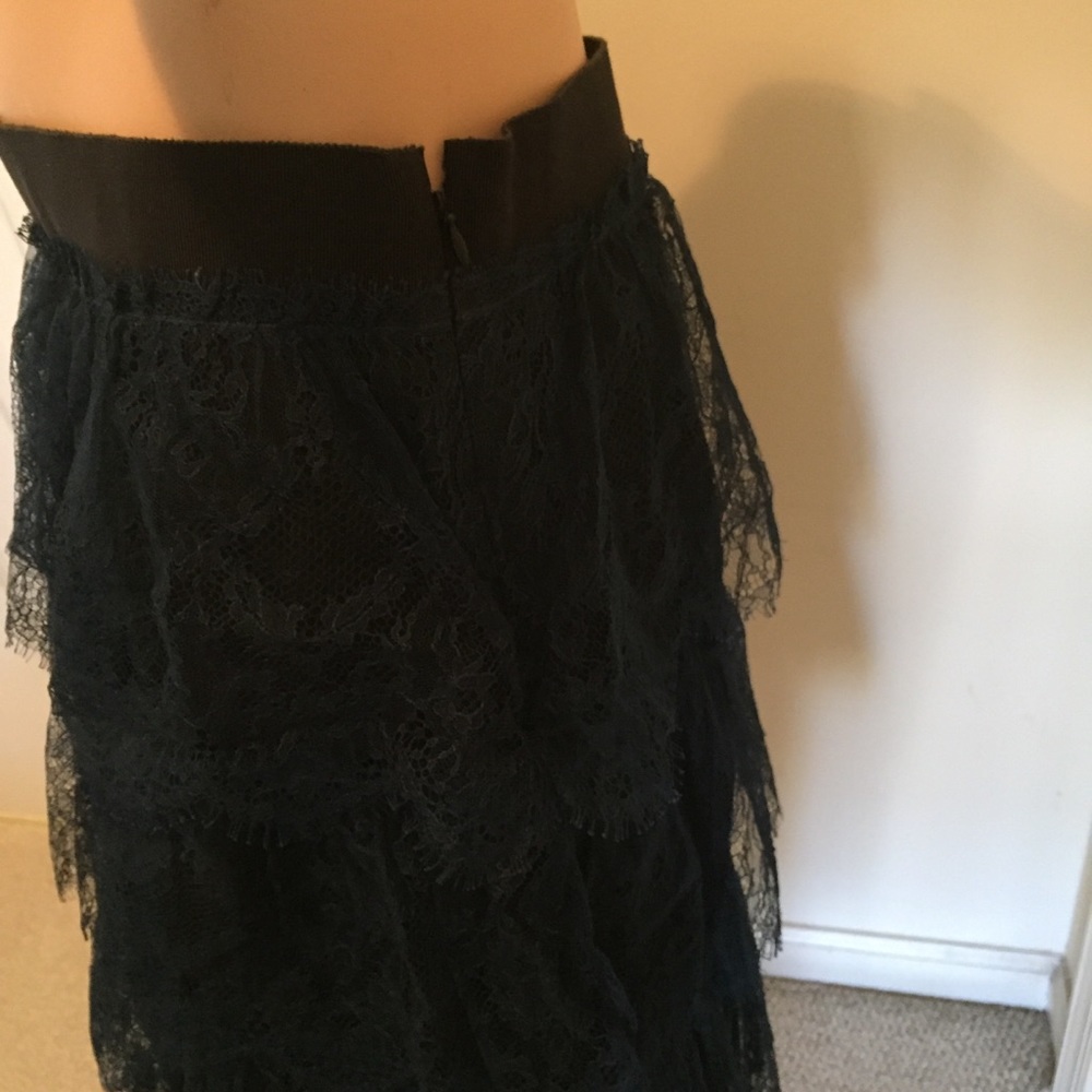 Golden Goose silk skirt blue lace NWT size L - Picture 4 of 7